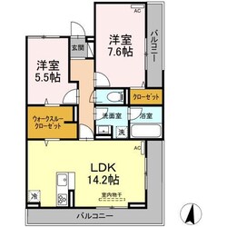 D-residence西町（D)の物件間取画像